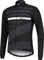 Rogelli Stripe Winter Jacket - Veste de cyclisme Homme - Zwart/ Wit - Taille M