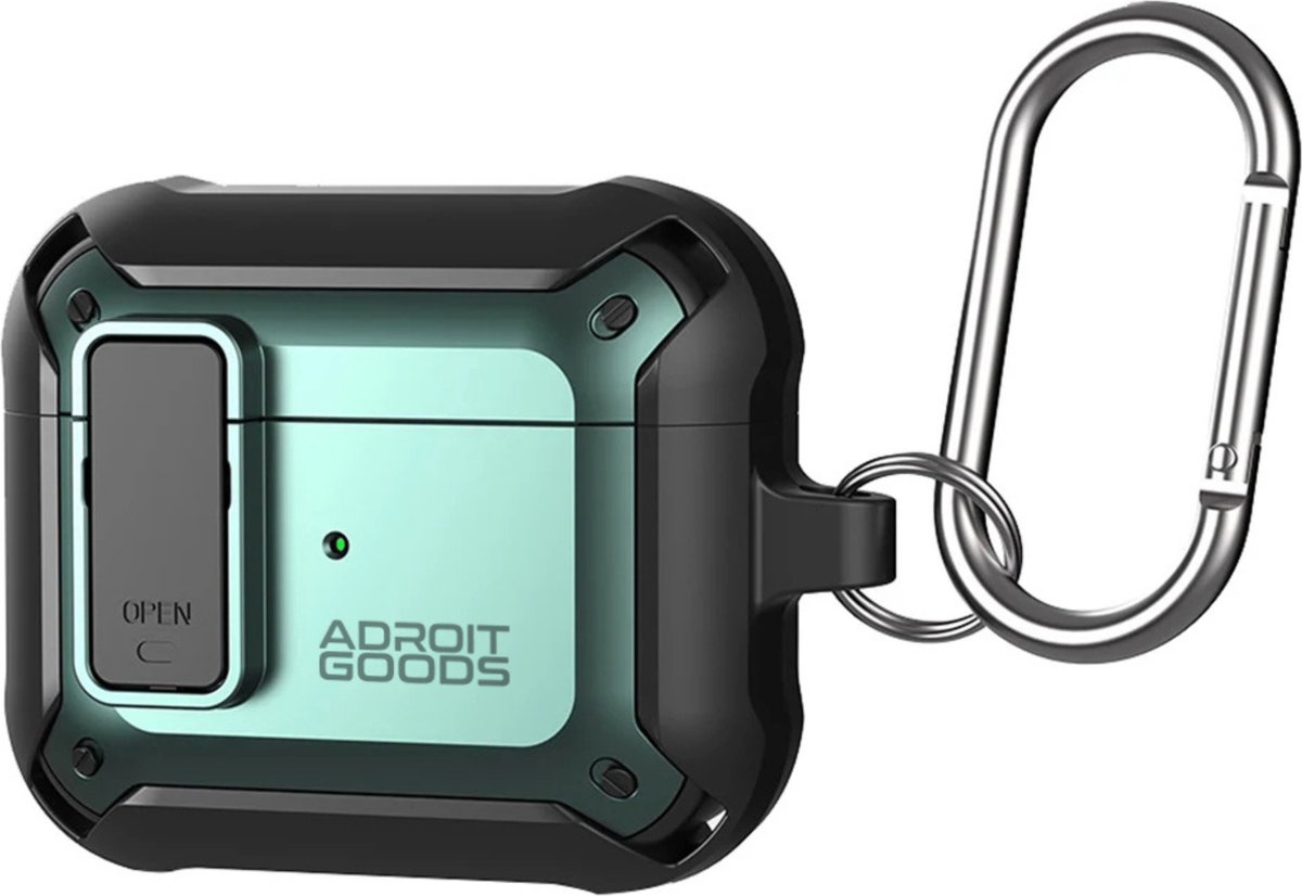 AdroitGoods Armor Case Geschikt Voor Apple AirPods Gen 3 - Cover - Hoesje - Generatie 3 - Bescherming