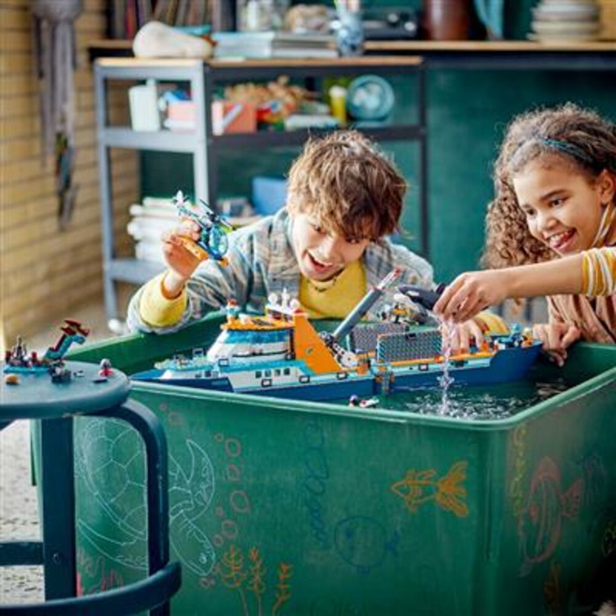 LEGO City Poolonderzoeksschip Groot Drijvend Boot Speelgoed Set voor Kinderen 7+ - 60368 — afbeelding 19