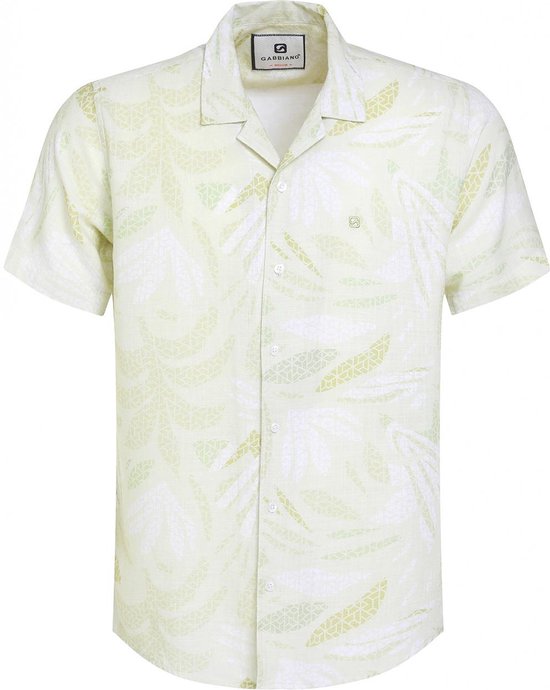 Gabbiano Overhemd Resort Overhemd Met Allover Print 333730 546 Lime Green Mannen Maat - S