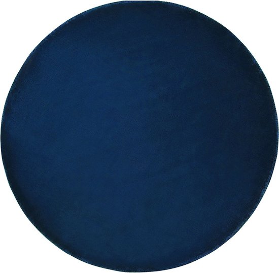 GESI II - Laagpolig vloerkleed - Blauw - 140 cm - Viscose