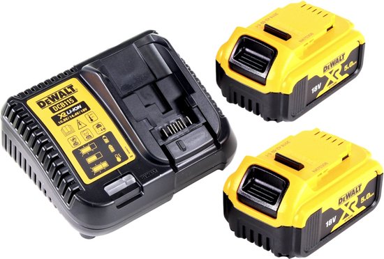 DeWalt DCV 100 P2 accubladblazer / bladblazer 18 V + 2x accu 5.0 Ah + lader van DeWalt — afbeelding 3