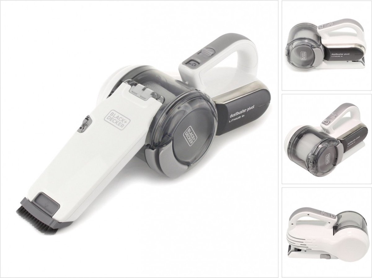 BLACK+DECKER PV1820L-QW Kruimeldief - pivot - 18V - 200 graden draaiende zuigmond