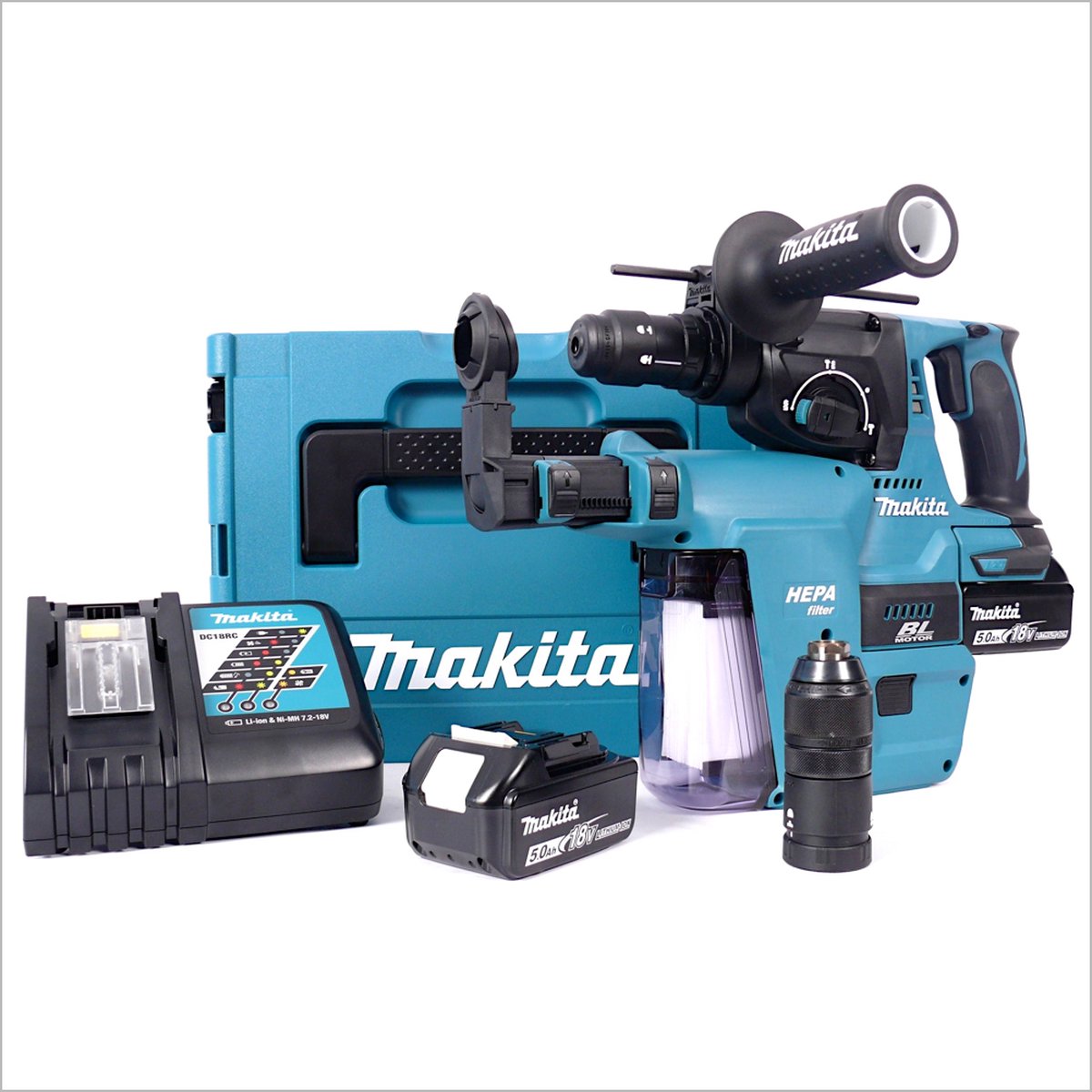 Makita DHR242ZJW LXT 18V Li-Ion SDS-Plus Batterie Marteau piqueur