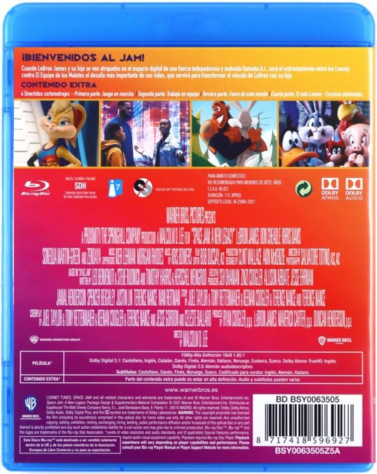 Space Jam A New Legacy [BluRay] (Bluray), Khris Davis Dvd's bol