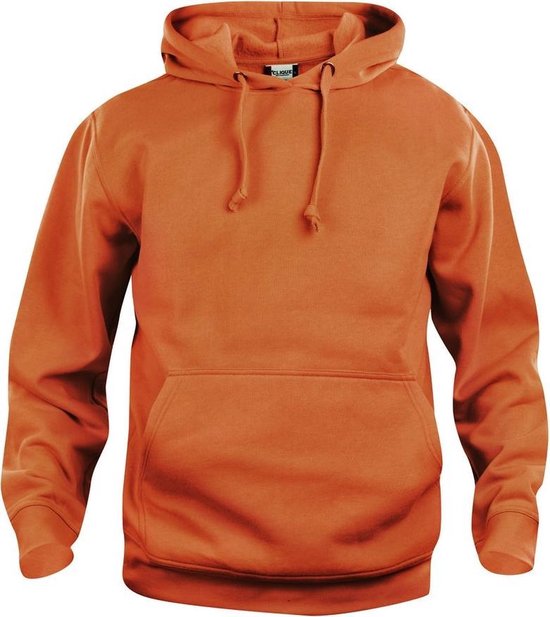 Clique Basic hoody Diep oranje maat XS