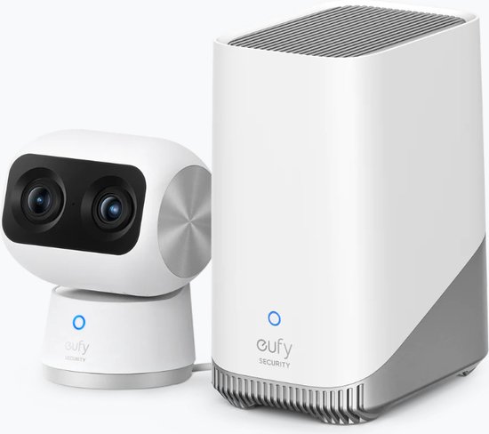 eufy Security Indoor Cam S350 4K dubbele camera met AI + HomeBase 3 - Bundelvoordeel