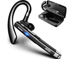 AdroitGoods Draadloze Headset - Met Noise Canceling en OplaadCase - Bluetooth 5.0 - Handsfree Bellen Auto Bluetooth - Werk oordopjes - Oortjes – Oortjes Draadloos