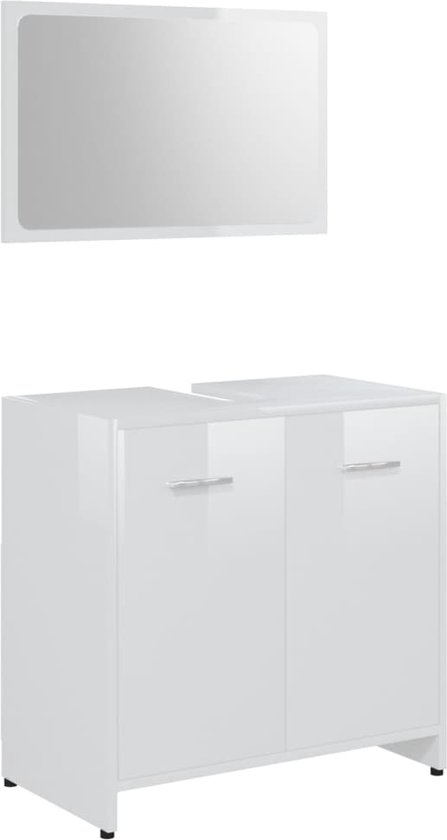 Mendler Bathroom Set XL HWC-B19, Washbasin Mirror Cabinet Hanging