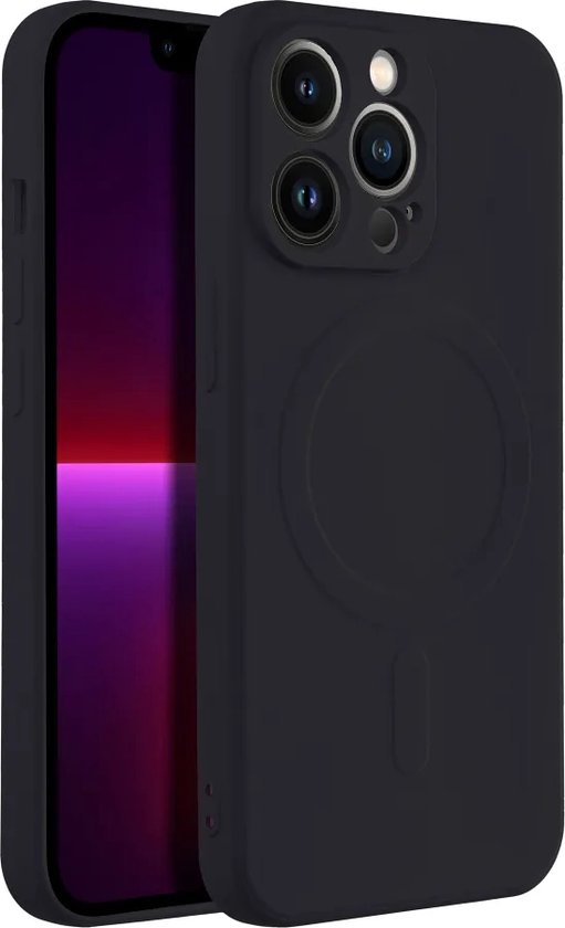 Casify Siliconen Hoesje met MagSafe voor iPhone 13 Pro - Zwart