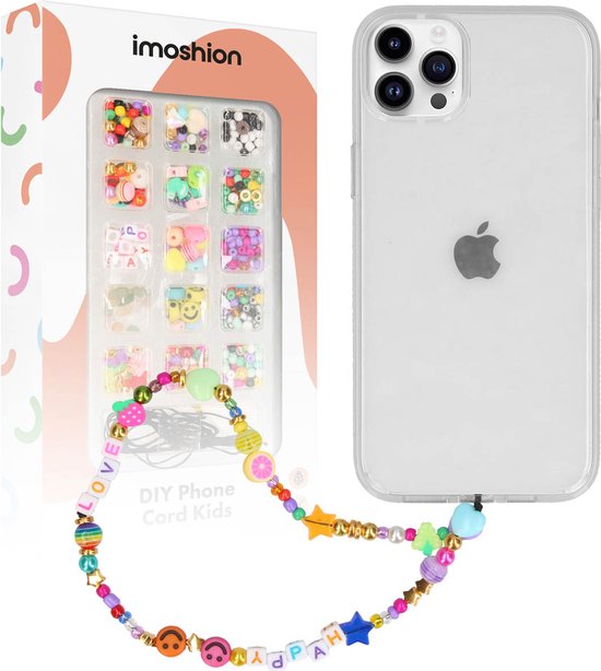 imoshion Universeel DIY Telefoonkoord - Telefoon Ketting - GSM Koord geschikt voor iPhone en Samsung - Meerkleurig