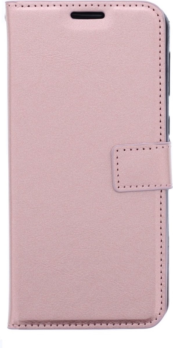 LuxeBass Telefoon Wallet Bookcase voor Samsung Galaxy M31 ? Portemonnee telefoonhoesje voor Bankpassen ? Hoesje voor Samsung Galaxy M31 ? Kunstleer ? Siliconen Houder ? Magnetische sluiten- Rose goud - bookcase - boekhoesje - book case - boek hoesje