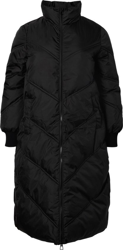 ZIZZI CAPAM, L/S, COAT Dames Jas - Black - Maat S (42-44)