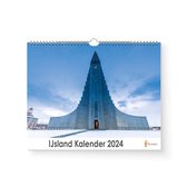 Huurdies - IJsland Kalender - Jaarkalender 2024 - 35x24 - 300gms