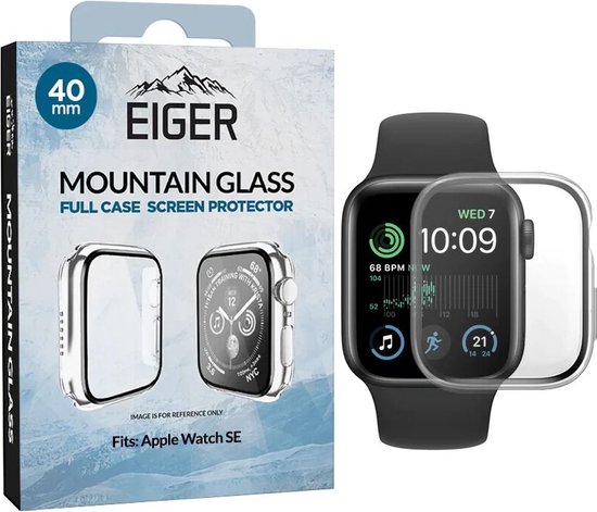 Eiger Mountain Glass Full Case - Apple Watch SE 40MM Hoesje - Transparant