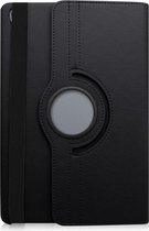 Shop4 - Geschikt voor Huawei MediaPad M6 10.8 Hoes - Rotatie Cover Lychee Zwart