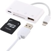 USB 3.0 / SD / Micro-SD (TF) kaart lezer adapter kabel - geschikt voor iPhone en iPad - Wit - Provium