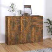 The Living Store Dressoir Smoked Oak - Buffetkast 105x30x75 cm - Bewerkt hout