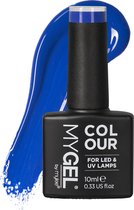 Mylee Vernis à ongles gel 10 ml [Toits de Santorin] Vernis gel UV/ LED Art Pédicure, usage professionnel et domestique [Gamme Blue ] – Longue durée et facile à appliquer