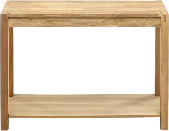 HAKU Konsole Eiche Schwarz | Modernes Sideboard, Metallgestell, Spanplatte, 40x60x40 Cm, Bis 15 Kg Belastbar