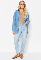 Trendyol TWOSS21JE0153 Volwassenen Vrouwen Jeans Single - Blauw - 38