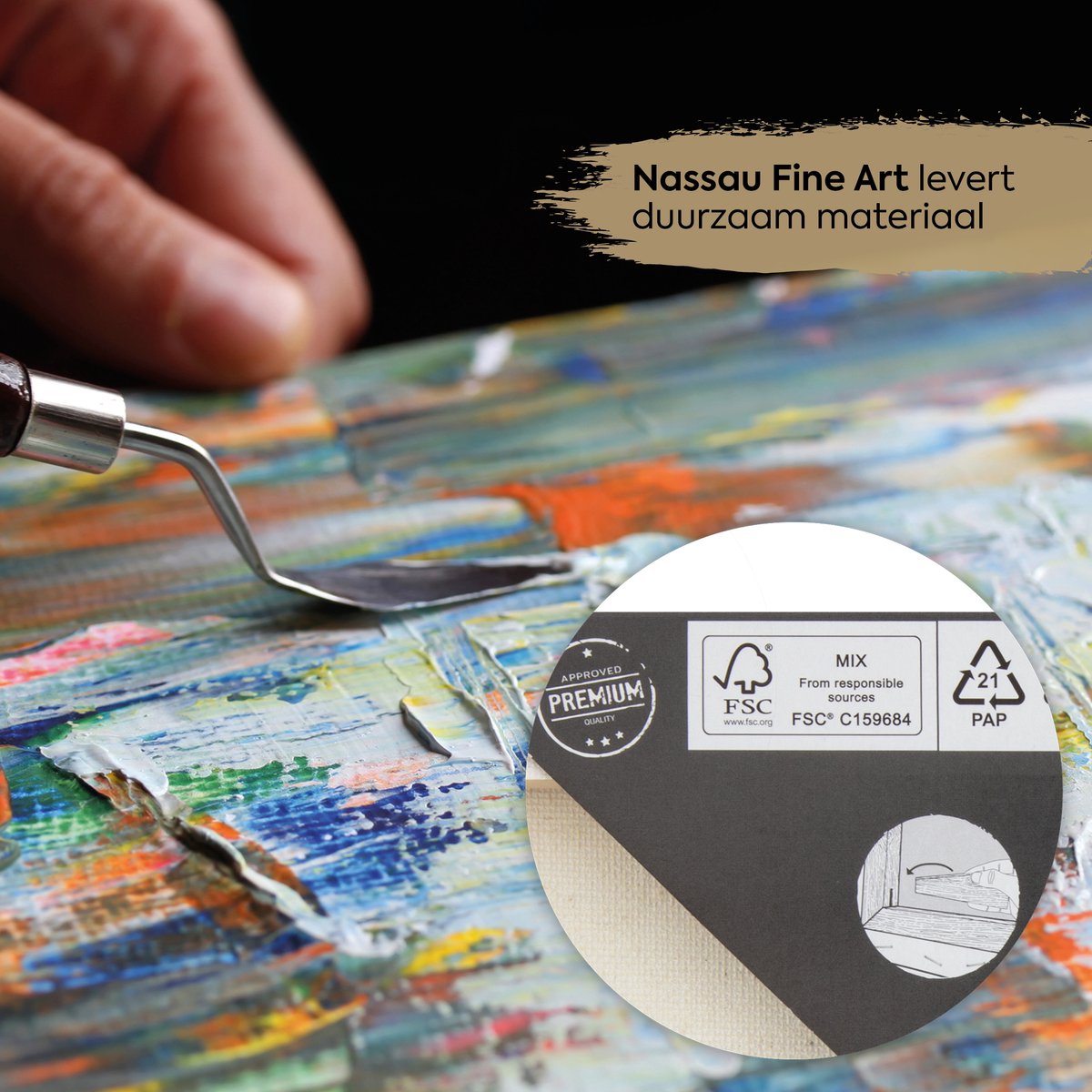 Schildersdoeken set 12pcs - formaat 40x50 cm - Canvas Schildersdoek geschikt voor acryl-, olie- en aquarelverf - hoogwaardige kwaliteit canvas - perfect voor schilderijen op middelgroot formaat — afbeelding 4