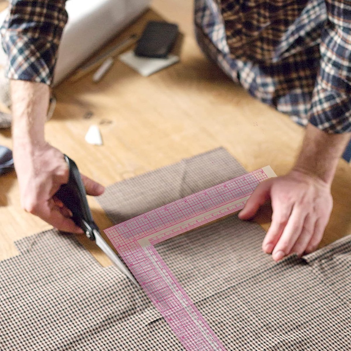 L-forme Carrée Règle D'angle, Règle De Forme En L En Plastique Règle