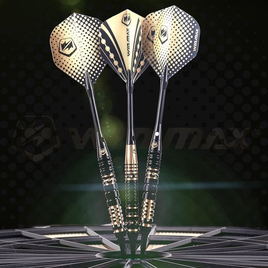 Klassieke dartboards van sisalvezels, stalen dartbord met dartpijlen, metalen punt, dartbord 6 dartpijlen