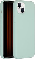 iPhone 15 Plus Hoesje Siliconen - Accezz Liquid Silicone Backcover - blauw