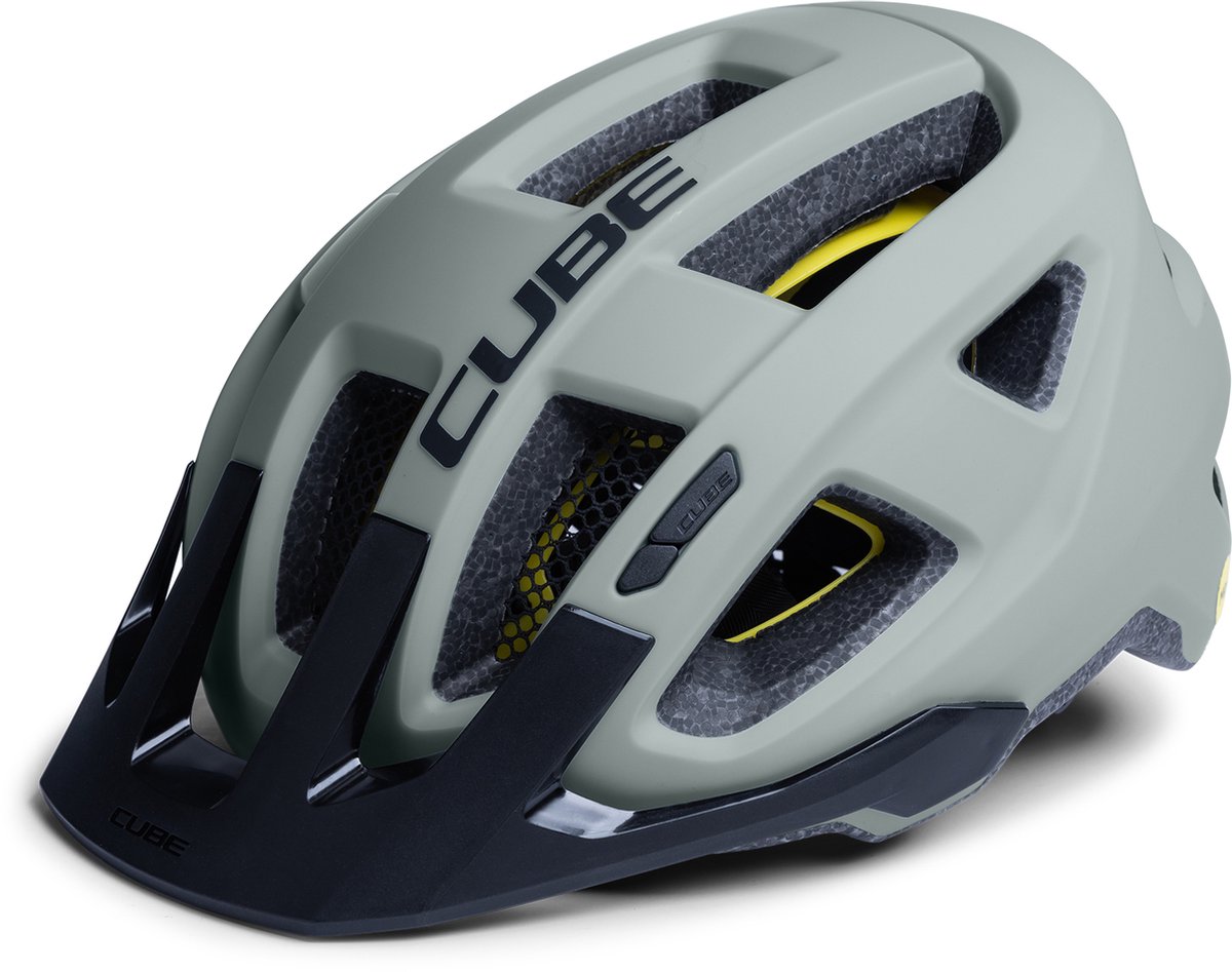 CUBE Fietshelm Fleet - 52-57 cm - Allround-helm - MIPS - 14 Ventilatiegaten - SNAP 360 fit-systeem - X-Lock-montagesysteem - Verstelbaar - M - Grijs