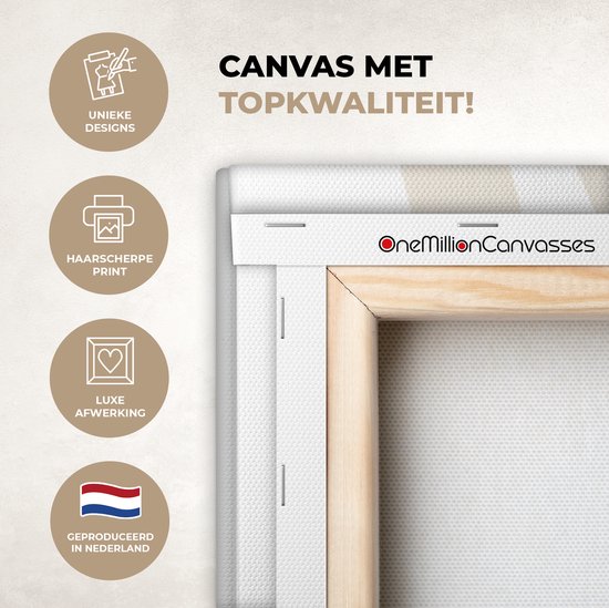 Toile Peinture Arc-en-Ciel - Pastel - Design - Abstrait - 120x80 cm - Décoration murale