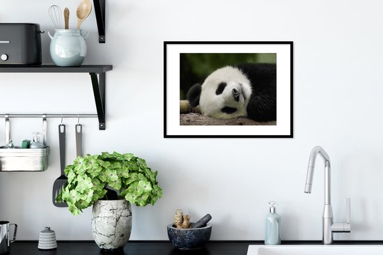 Panda endormi 30x20 cm - petit