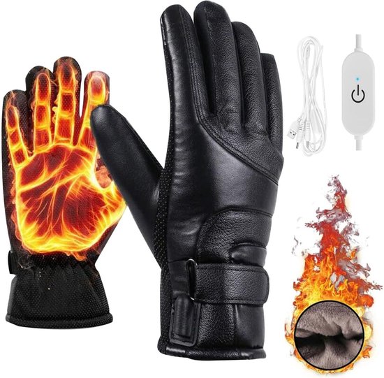 YA Verwarmde Handschoenen - 3 standen – Oplaadbaar – One Size – Zwart -  Elektrische... | bol