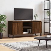 The Living Store TV-meubel - Bruineiken - 104 x 35 x 50 cm - Voldoende opbergruimte