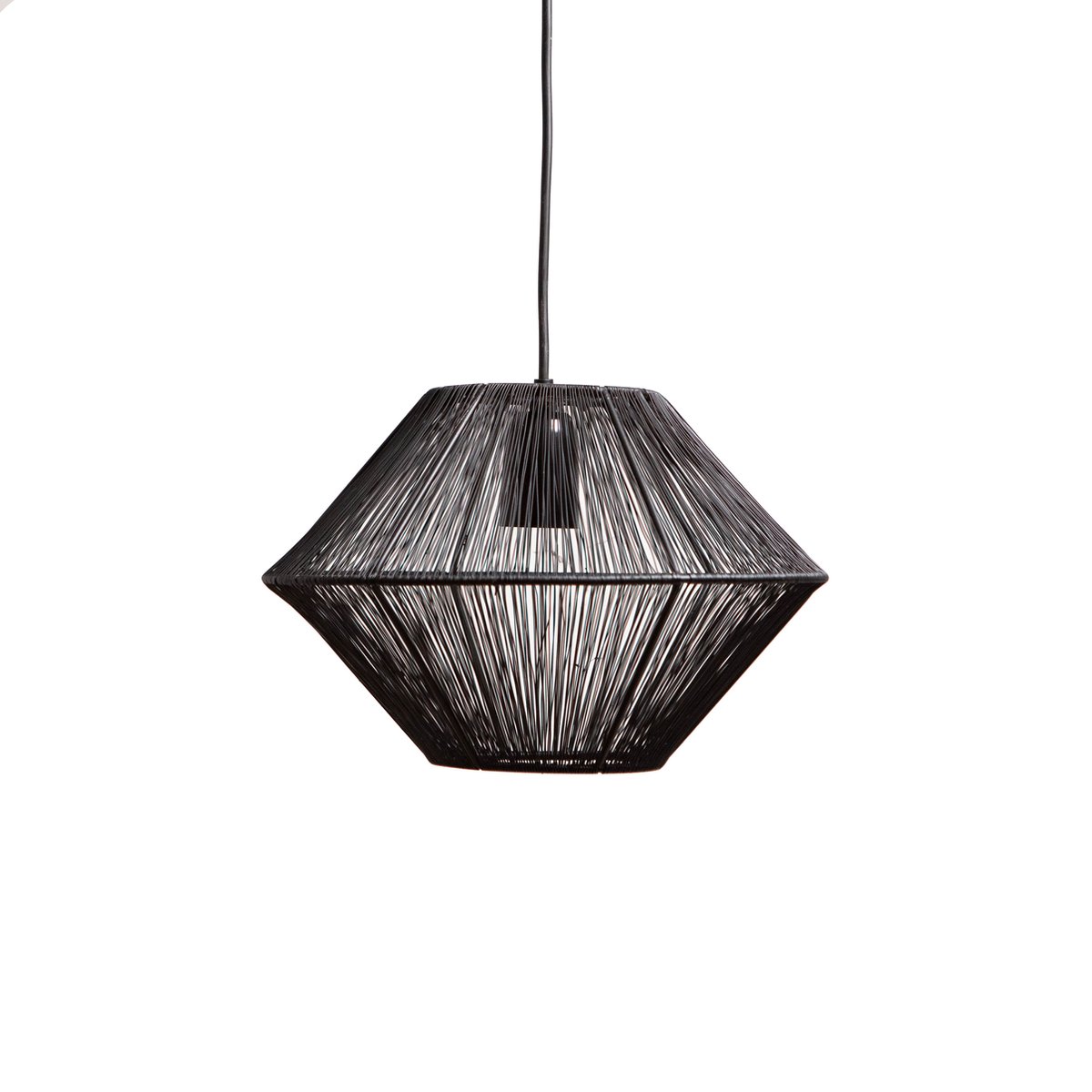 1304 Design - Hanglamp - CHARLY - Metaal - Mat Zwart - Ø30x20cm