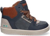 Bunnies JR 223750-529 - chaussure à lacets pour garçon - bleu foncé - cuir - lacets/fermeture éclair