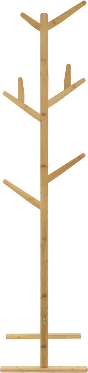 Bamboe Handdoekenrek Lyam - Met Kapstok - Vrijstaand - 65x40x170 cm - Minimalistisch Design