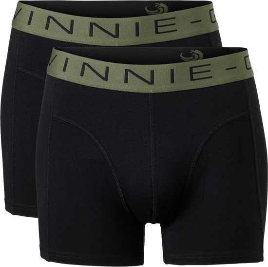Vinnie-G Boxershorts 2-pack Black Forest - Maat XXL - Heren Onderbroeken Zwart - Geen irritante Labels - Katoen heren ondergoed