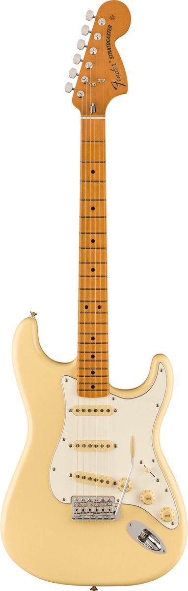 Fender Vintera II 70s Stratocaster MN Vintage White elektrische gitaar met deluxe gigbag