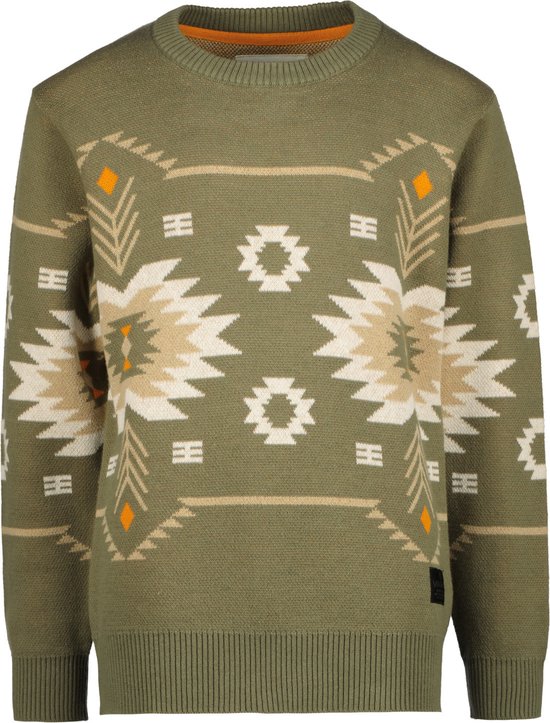 Vingino jongens gebreide sweater Mario Kalamata Green