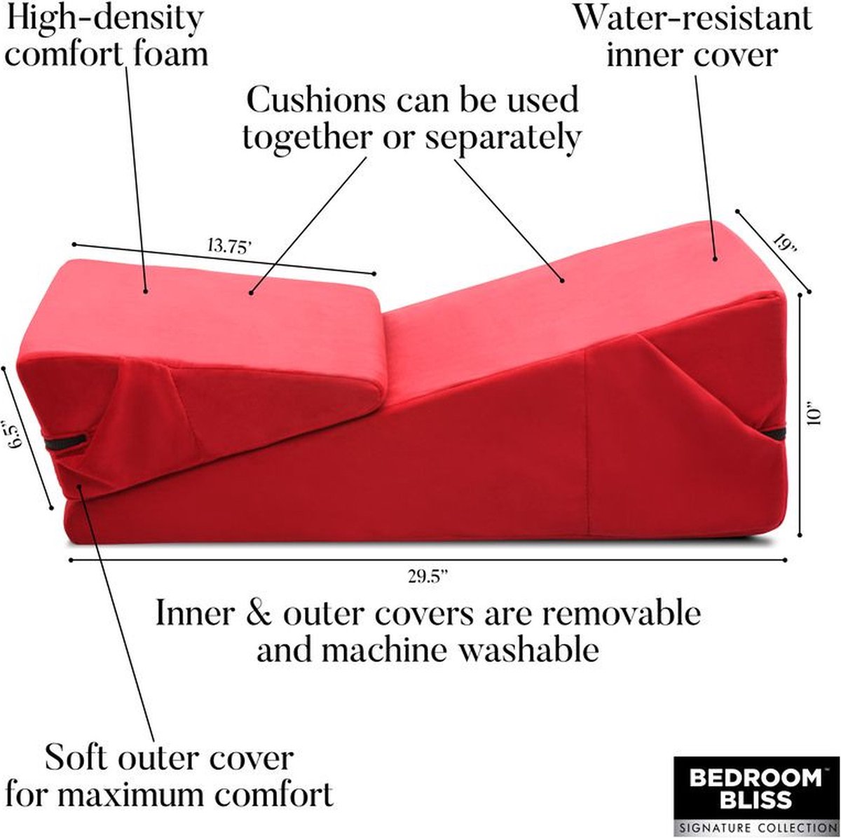 Love Cushion Set - Rood