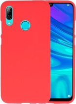 Bestcases Color Telefoonhoesje - Backcover Hoesje - Siliconen Case Back Cover voor Huawei P Smart 2019 - Rood