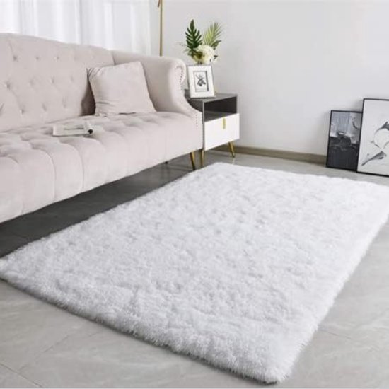 rechthoekig tapijt Zacht laagpolig 160 x 230 cm, vloerkleed voor slaapkamer, woonkamer, eetkamer, salon, keuken, hal, grijze abstracte bloemen, groen, 160 x 230 cm