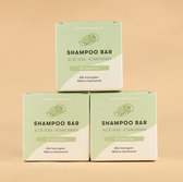 3x Shampoo Bar Aloë Vera + Magnetische Houder bundel | Handgemaakt in Nederland | 100% biologisch afbreekbare verpakking
