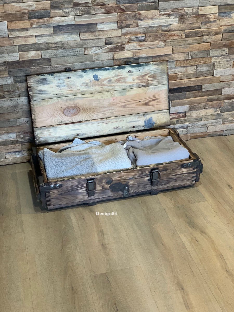 Design85 legerkist Vintage Legerkist L bruin