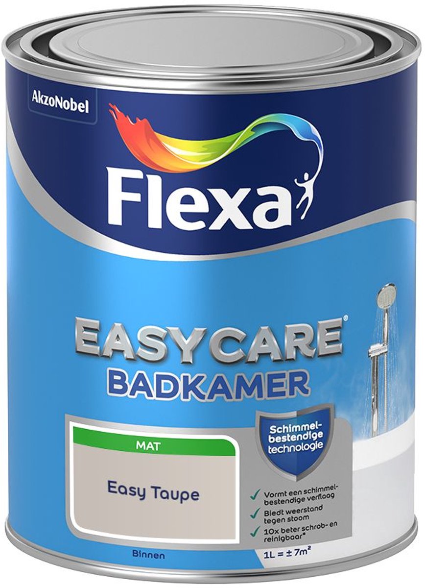 Flexa - Easycare Badkamer - Easy Taupe - 1 L - Kleur Van Het Jaar 2027