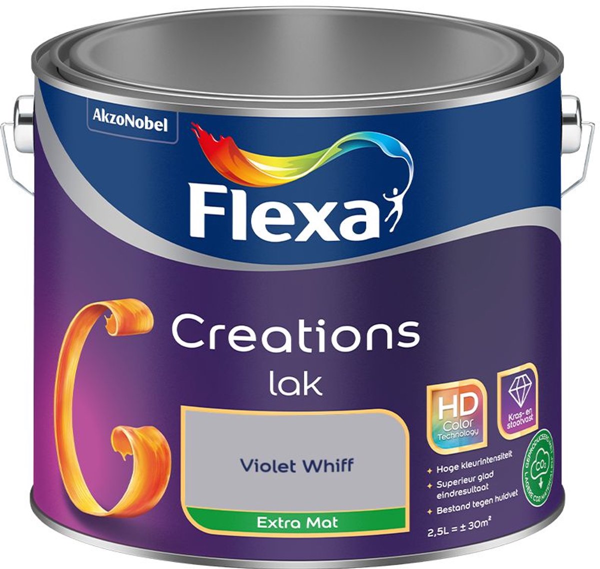 Flexa - Creations Lak Extra Mat - Violet Whiff - 2,5 L - Kleur Van Het Jaar 2027