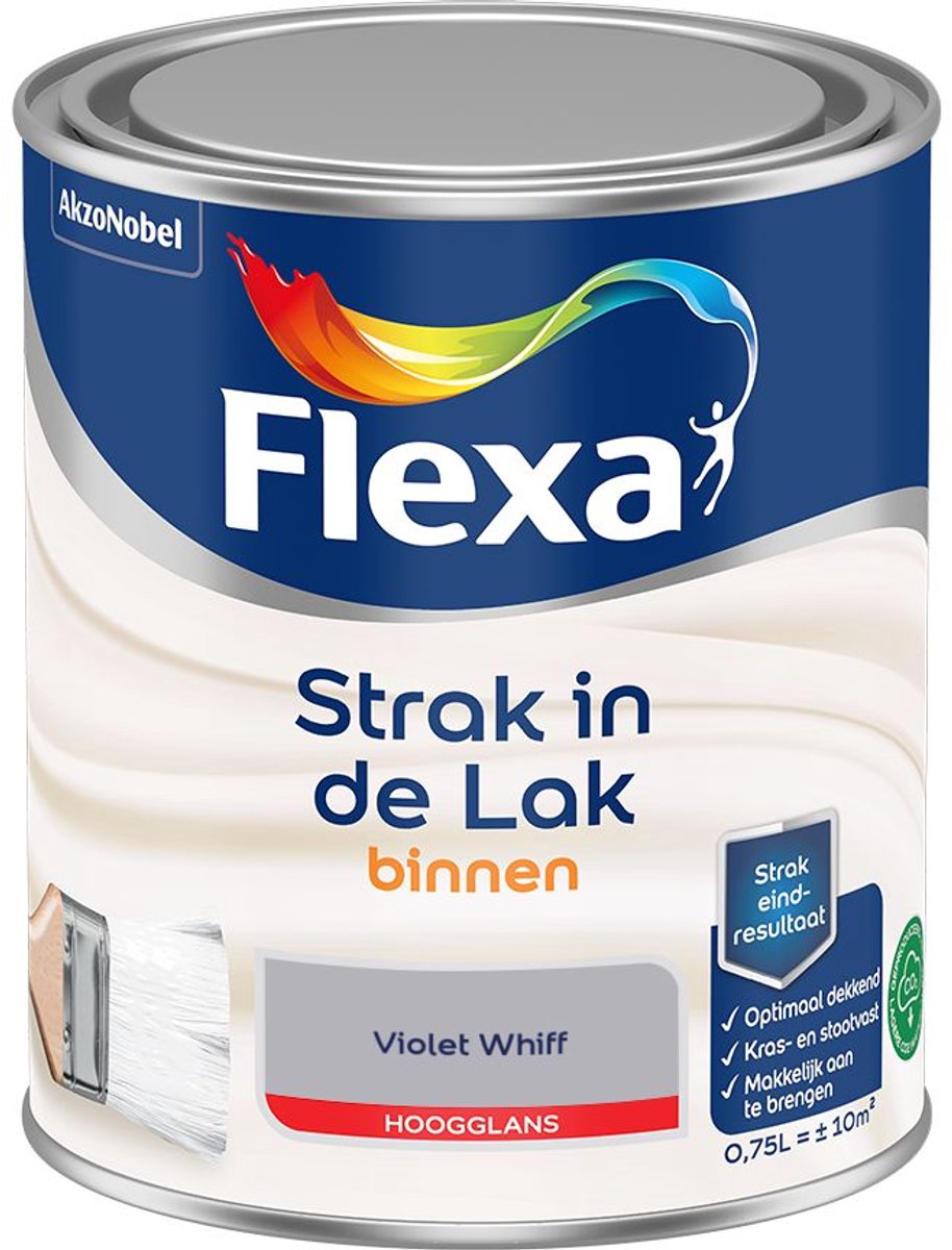 Flexa - Strak In De Lak Binnenlak Hoogglans - Violet Whiff - 750 Ml - Kleur Van Het Jaar 2027