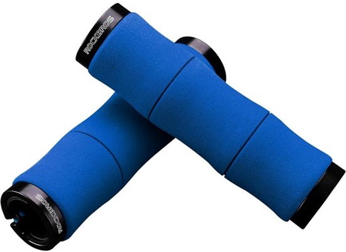 Fietsstuur Grips – Antislip EVA Schuim met Aluminium Lock-On Klemmen – Geschikt voor MTB, Racefiets en E-Bike (22 mm)