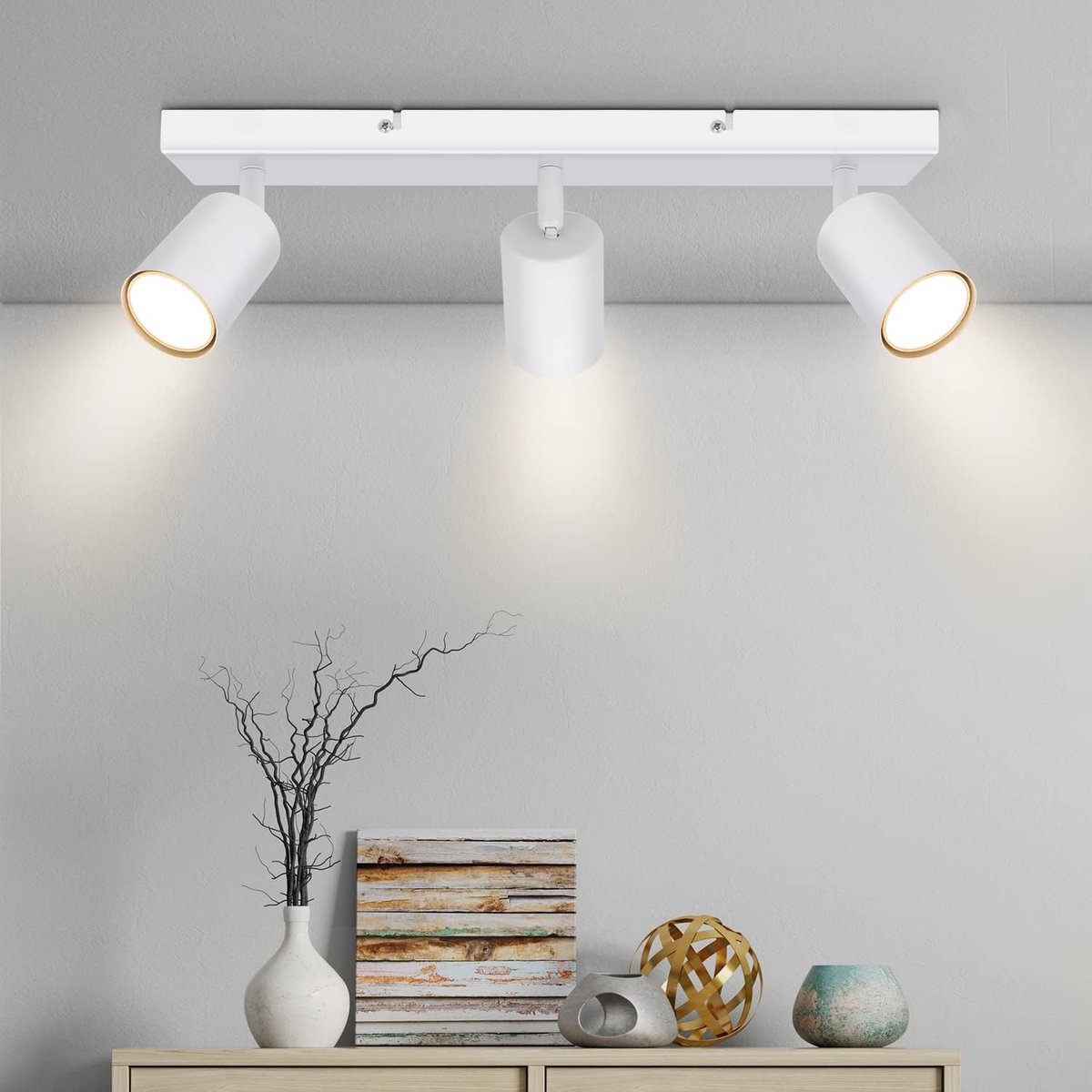 Led-plafondlamp GU10 plafondverlichting voor woonkamer, balkon, hal, keuken, badkamerlamp, kinderkamer badkamer, slaapkamer